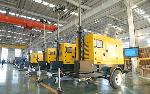 克拉玛依油砂矿移动照明发电机案例